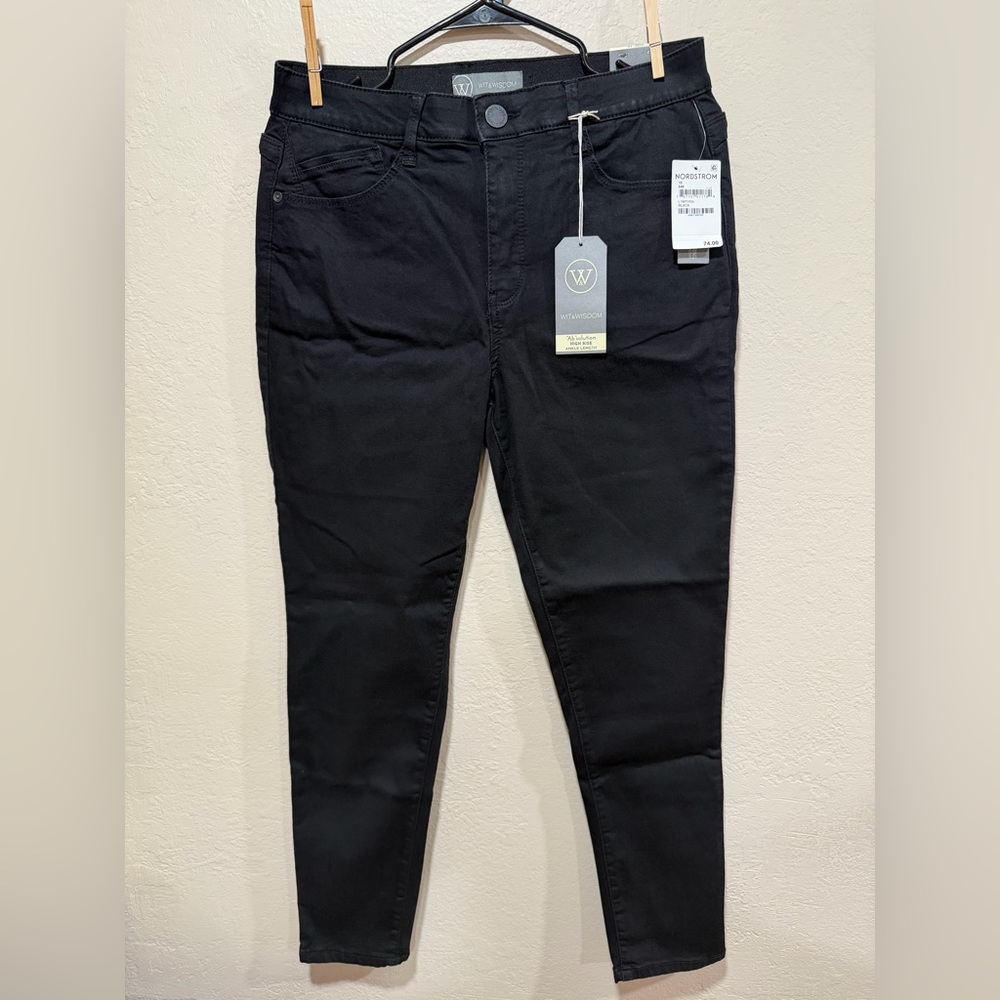 Wit & Wisdom Black High Rise Ankle Length Pants